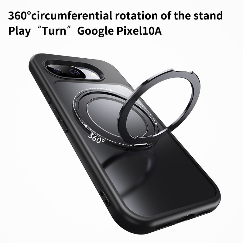 Matte Magnetic Case for Google Pixel 10A Compatible with MagSafe Shockproof Phone Cover (Black)