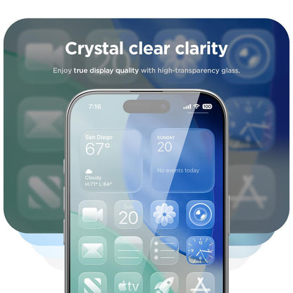Tempered Glass Privacy Screen Protector Anti-Spy 9H Hardness For Apple iPhone 17 (6.3”)