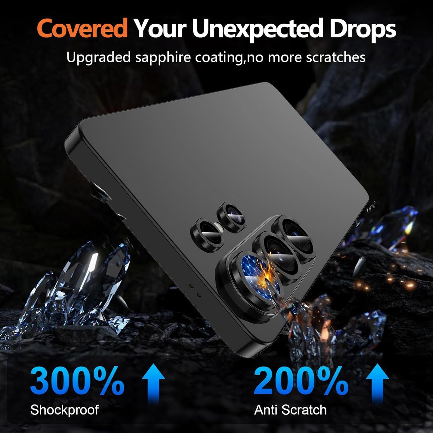 For Samsung Galaxy S26 Ultra Metal Camera Lens Glass Individual Eagle Protector Cover (Black)