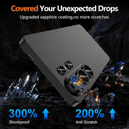 For Samsung Galaxy S26 Ultra Metal Camera Lens Glass Individual Eagle Protector Cover (Black)
