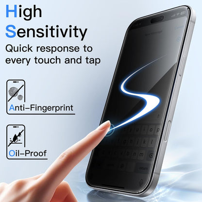 For iPhone 18 Pro Max (6.9”) Tempered Glass Privacy Screen Protector Anti-Spy 9H Hardness