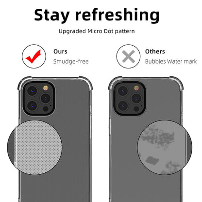 Clear Shockproof Bumper Case Black Cover For iPhone