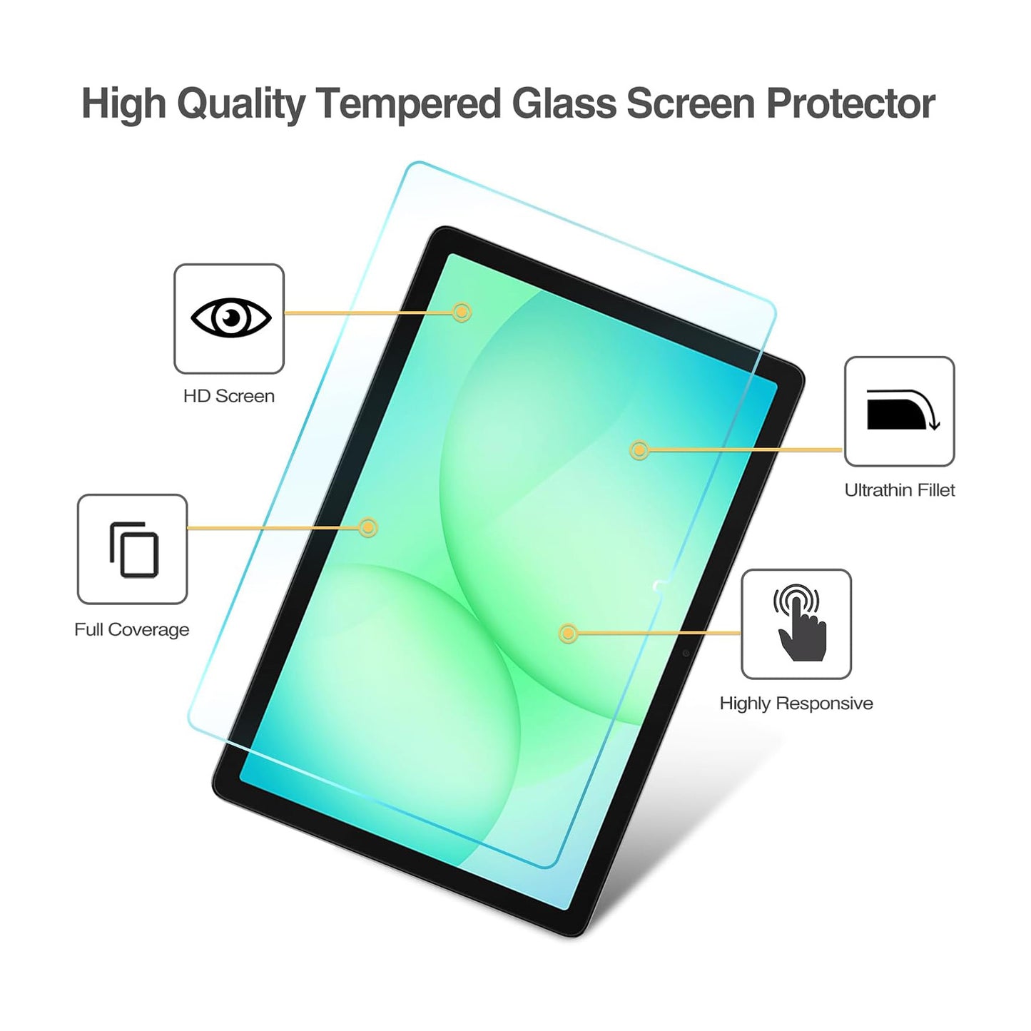 Screen Protector Samsung Galaxy Tab A11 Plus (2025) / A9 Plus (2023) 11" 9H Hardness Tempered Glass Film