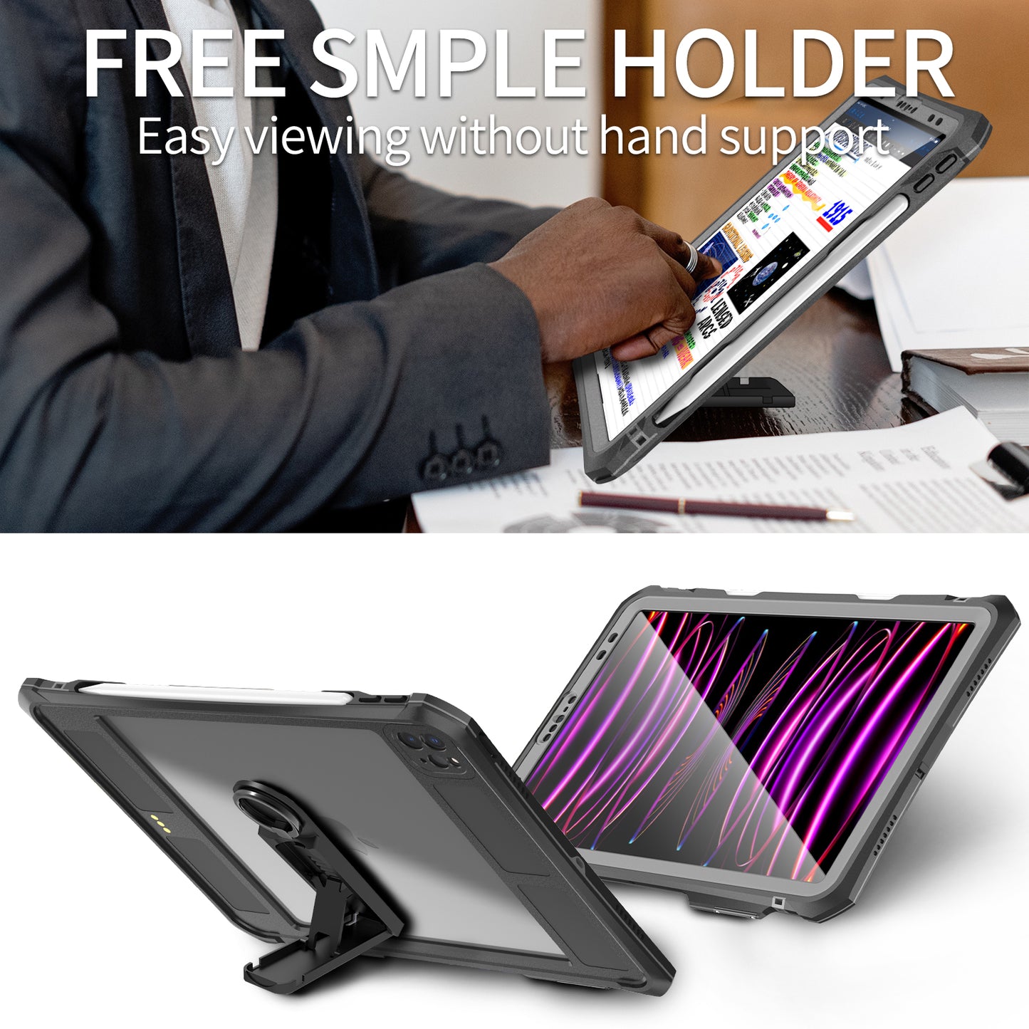 SHELLBOX Life Waterproof Case ShockProof Cover For iPad Pro 11" (2020 2021 2022)