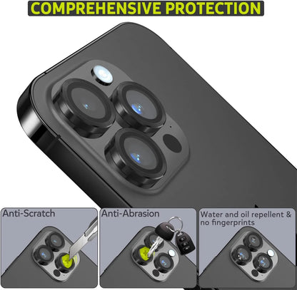 For iPhone Metal Camera Lens Glass Individual Eagle Protector Cover