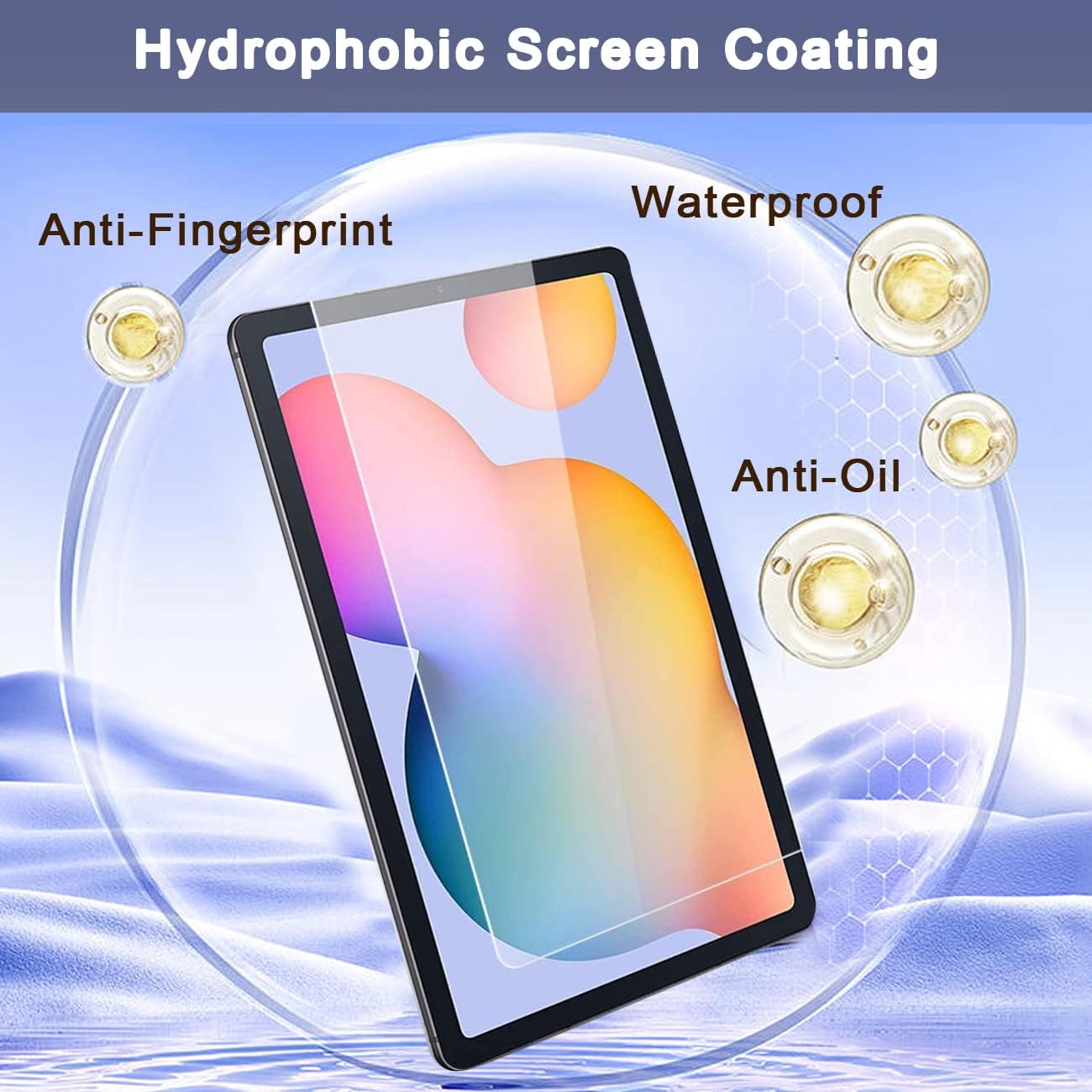 Screen Protector Samsung Galaxy Tab S6 Lite 10.4 Inch 2024/2022/2020 9H Hardness Tempered Glass Film