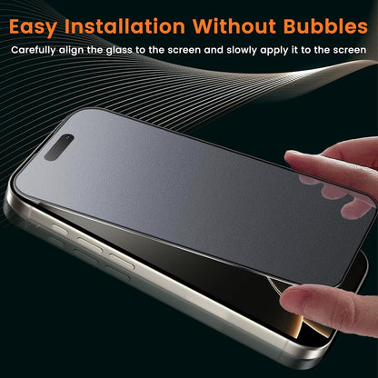 For iPhone 16 Pro Max (6.9”) Matte Anti-Glare Screen Protector 9H Tempered Glass Film