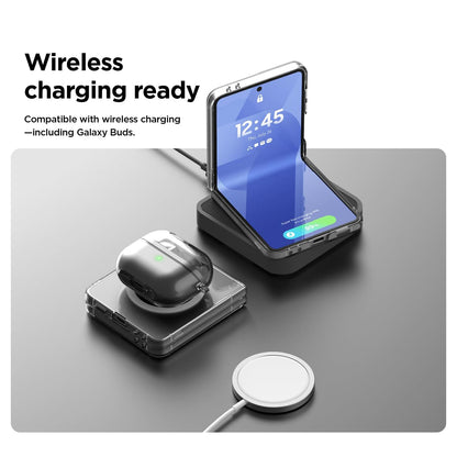 Magnetic Clear Case for Samsung Galaxy Z Flip 7 MagSafe Compatible Magnetic Shockproof Bumper Clear Cover