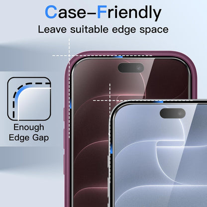 For iPhone 18 Pro Max (6.9”) Tempered Glass Privacy Screen Protector Anti-Spy 9H Hardness