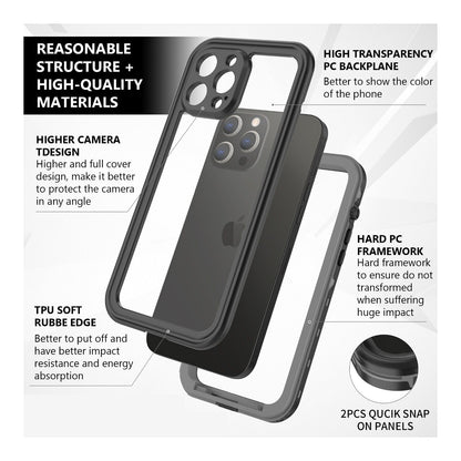 Redpepper Life Cover Waterproof Dust ShockProof Case For iPhone 15 14 13 12 11 Pro XS Max X XR 8 7 Plus SE2 SE3