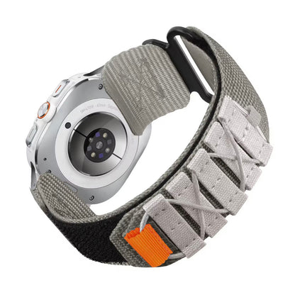 Rugged Military Tactical Nylon Braided Sport Band For Samsung Galaxy Watch Ultra 47mm - Grey
