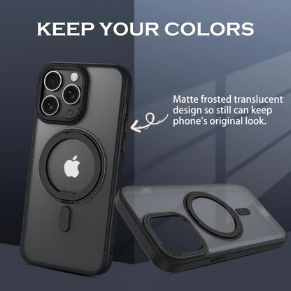 For iPhone 16 15 14 Pro Max Plus Magnetic MagSafe Phone Shockproof Case Ring Stand Cover