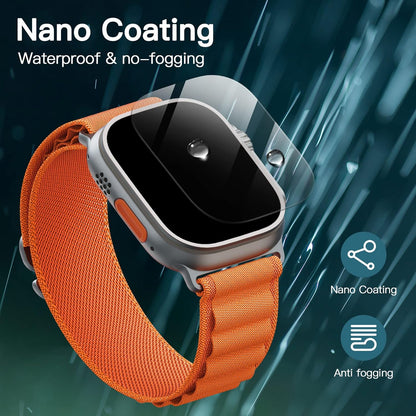 [2 Pack] For Apple Watch Ultra 3/2/1 49mm Tempered Glass Screen Protector