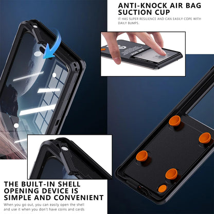 Redpepper Case Underwater IP68 Waterproof Phone Case Cover Fits 6.9 inch Phones