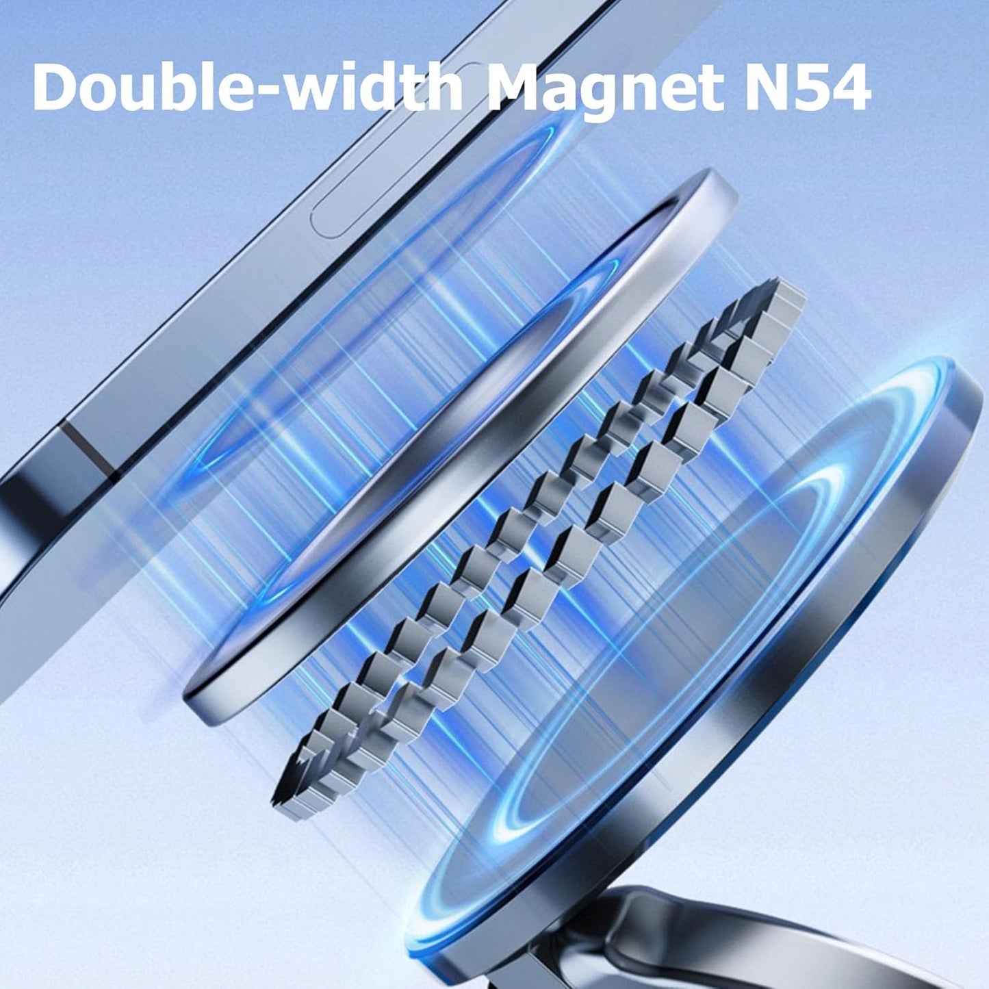 Vacuum Magnetic Suction-Cup Car Phone Holder Mount Foldable Stand