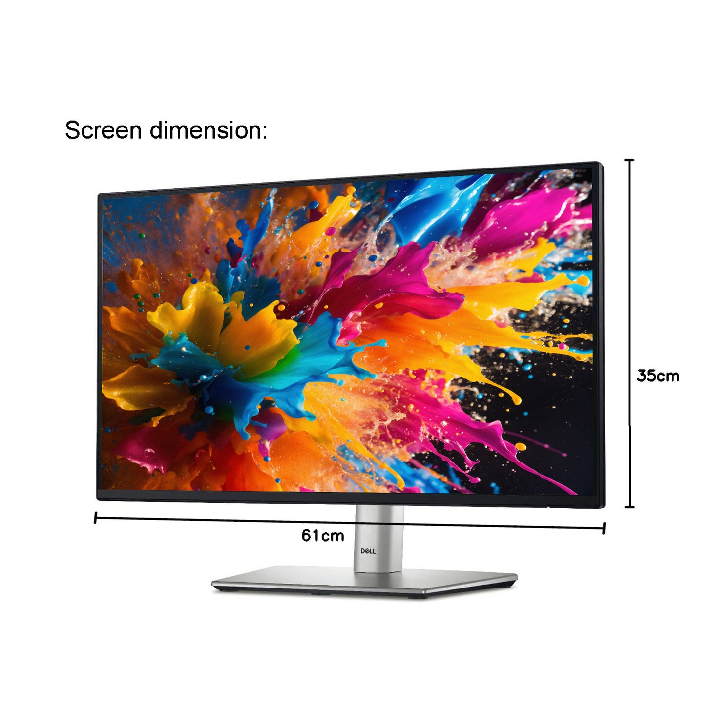 Dell P2722H 27-inch Monitor 16:9 IPS 1920x1080 Height-Adjust Tilt Swivel HDMI DP VGA USB 3.2