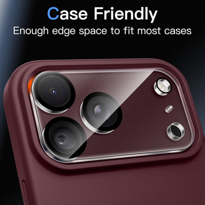 iPhone 18 Pro Max / 17 Pro Max (6.9") Camera Lens Protector, 9H Tempered Glass, HD Clear, Anti-Scratch, Case Friendly