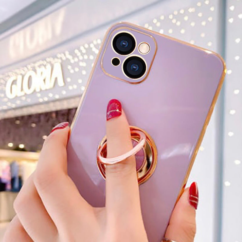 Luxury Shockproof Ring Case Stand Cover For iPhone 13