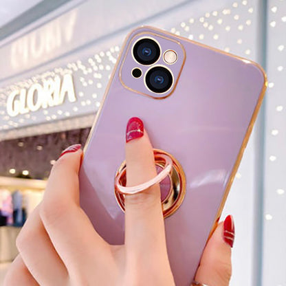 Luxury Shockproof Ring Case Stand Cover For iPhone 13