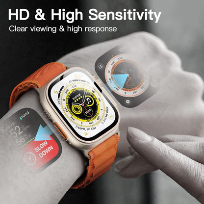 [2 Pack] For Apple Watch Ultra 3/2/1 49mm Tempered Glass Screen Protector