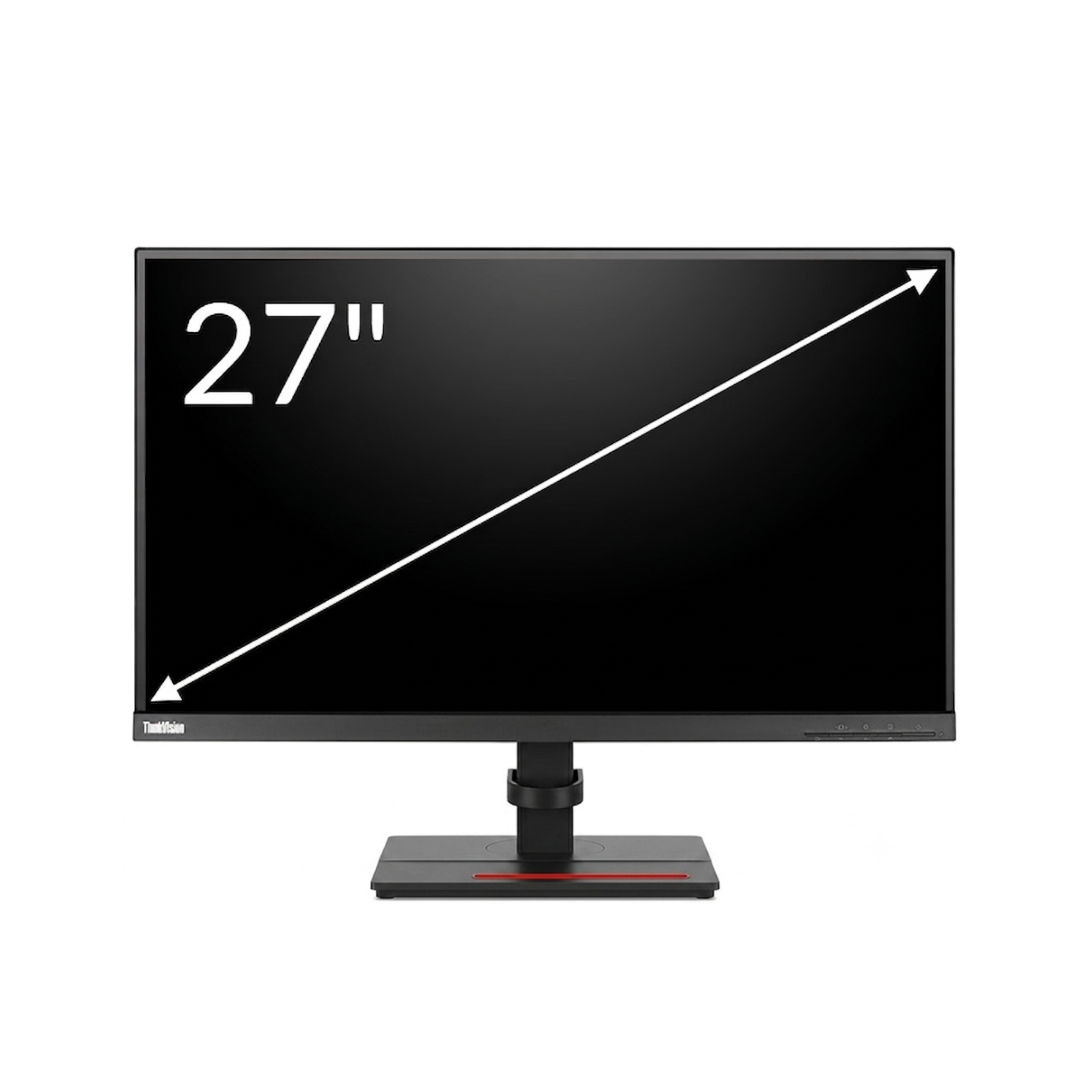 Lenovo ThinkVision T27q-20 27" Monitor | 2K 2560 x 1440 QHD IPS | 16:9 Anti-glare | Refurbished Excellent