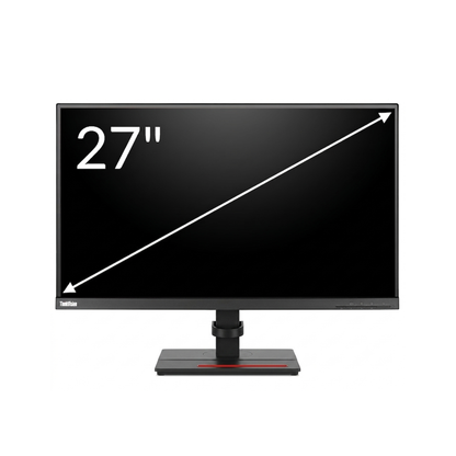 Lenovo ThinkVision P27Q-10 27" Monitor | 2K 2560 x 1440 QHD IPS | 16:9 Anti-glare | Refurbished Excellent