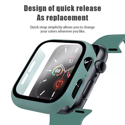 Silicone Sports Watch Band Strap + Case Set For Apple iWatch Series 9 / 8 / 7 / SE / 6 / 5 / 4 / 3 / 2 / 1 38 / 40 / 41 / 42 / 44 / 45mm