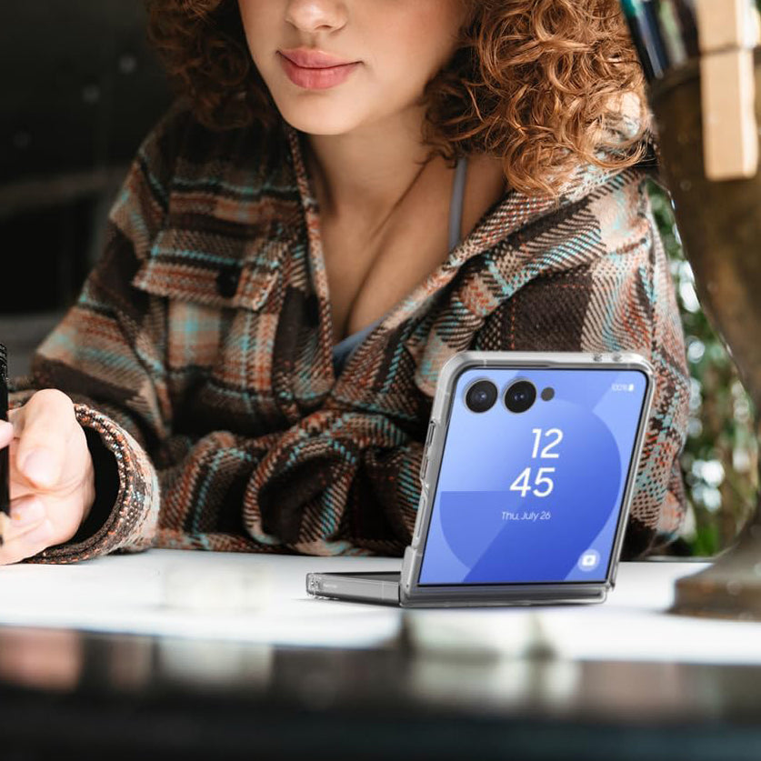 Magnetic Clear Case for Samsung Galaxy Z Flip 7 MagSafe Compatible Magnetic Shockproof Bumper Clear Cover