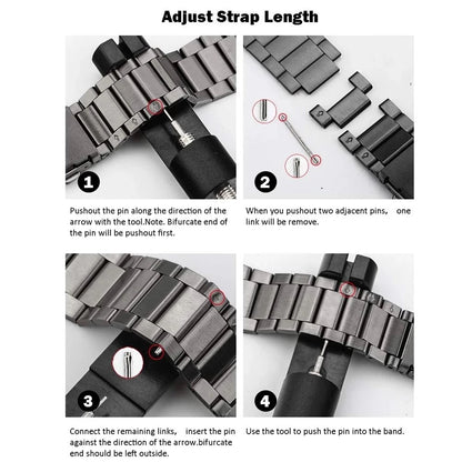 Stainless Steel Metal Slim Watch Band Strap For Apple iWatch Ultra 10 9 8 7 6 5 4 3 2 1 SE 49 46 45 44 42 41 40 38 mm