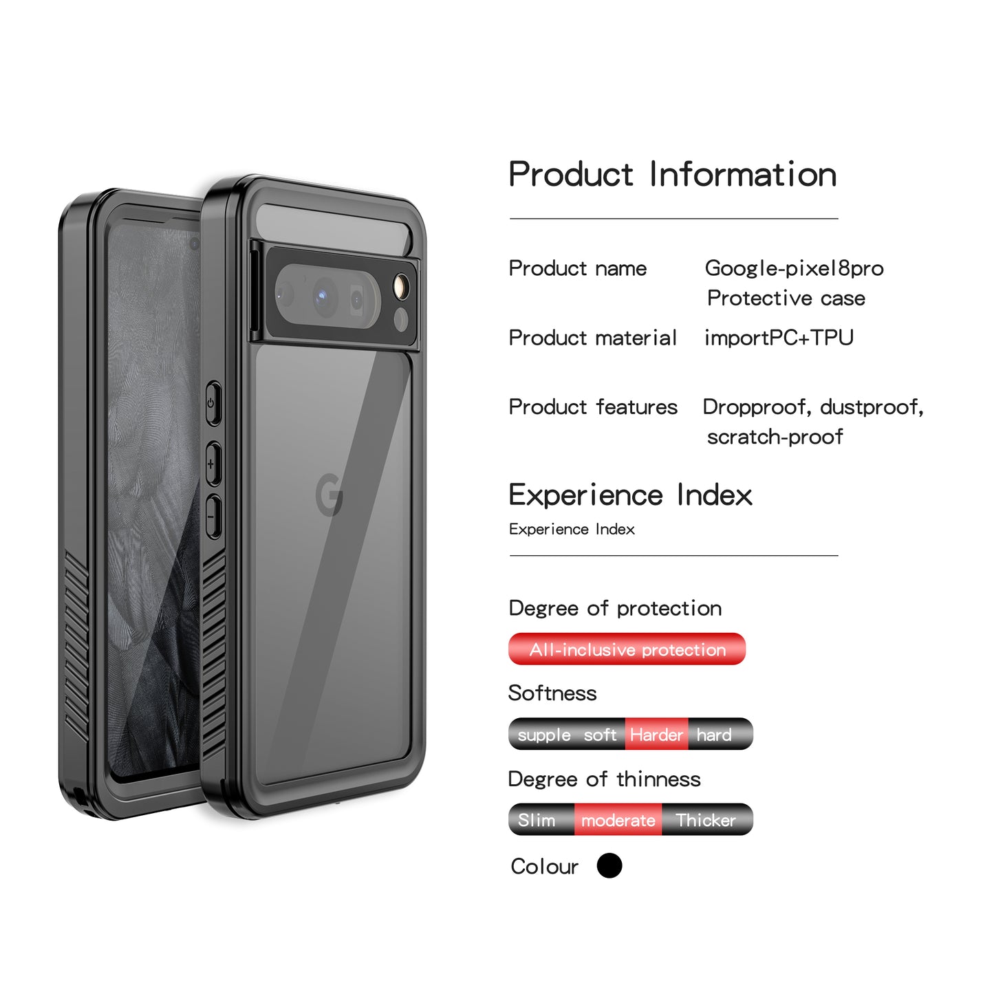 Redpepper For Google Pixel 9 8 7 Pro XL 6A 7A 8A Case Waterproof Shockproof Full Cover