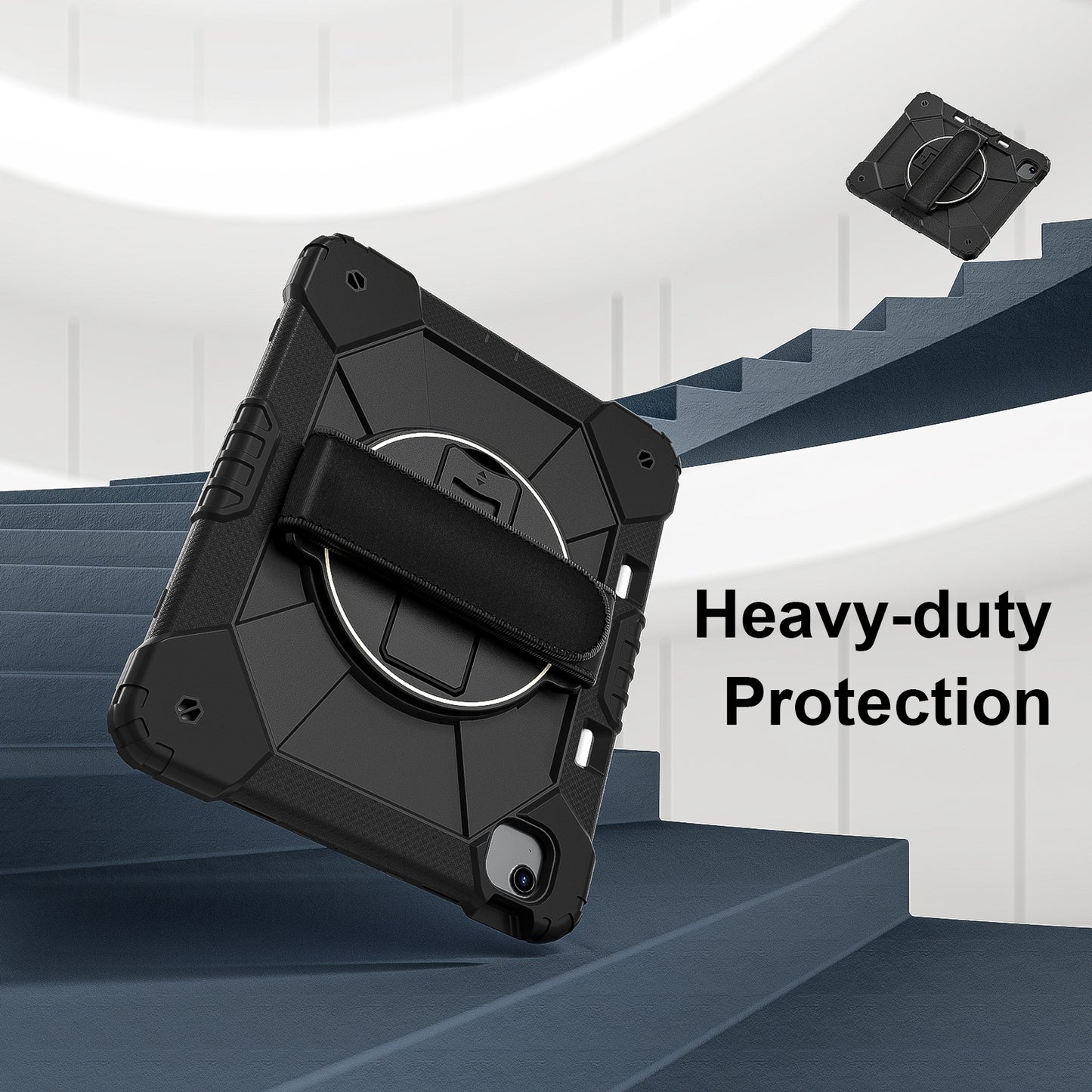 Rugged Stand Hard Case Shockproof Cover Strap For iPad Air 13" 2024 & 2025