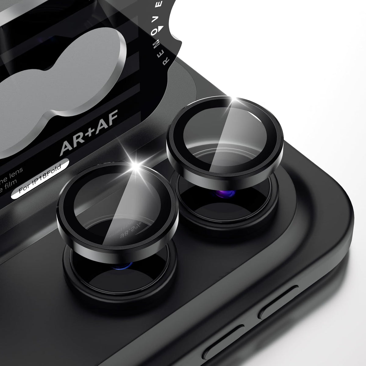 For iPhone 18 Duo - Metal Camera Lens Glass Individual Eagle Protector Cover