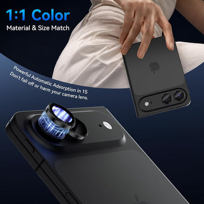 For iPhone 18 Duo - Metal Camera Lens Glass Individual Eagle Protector Cover