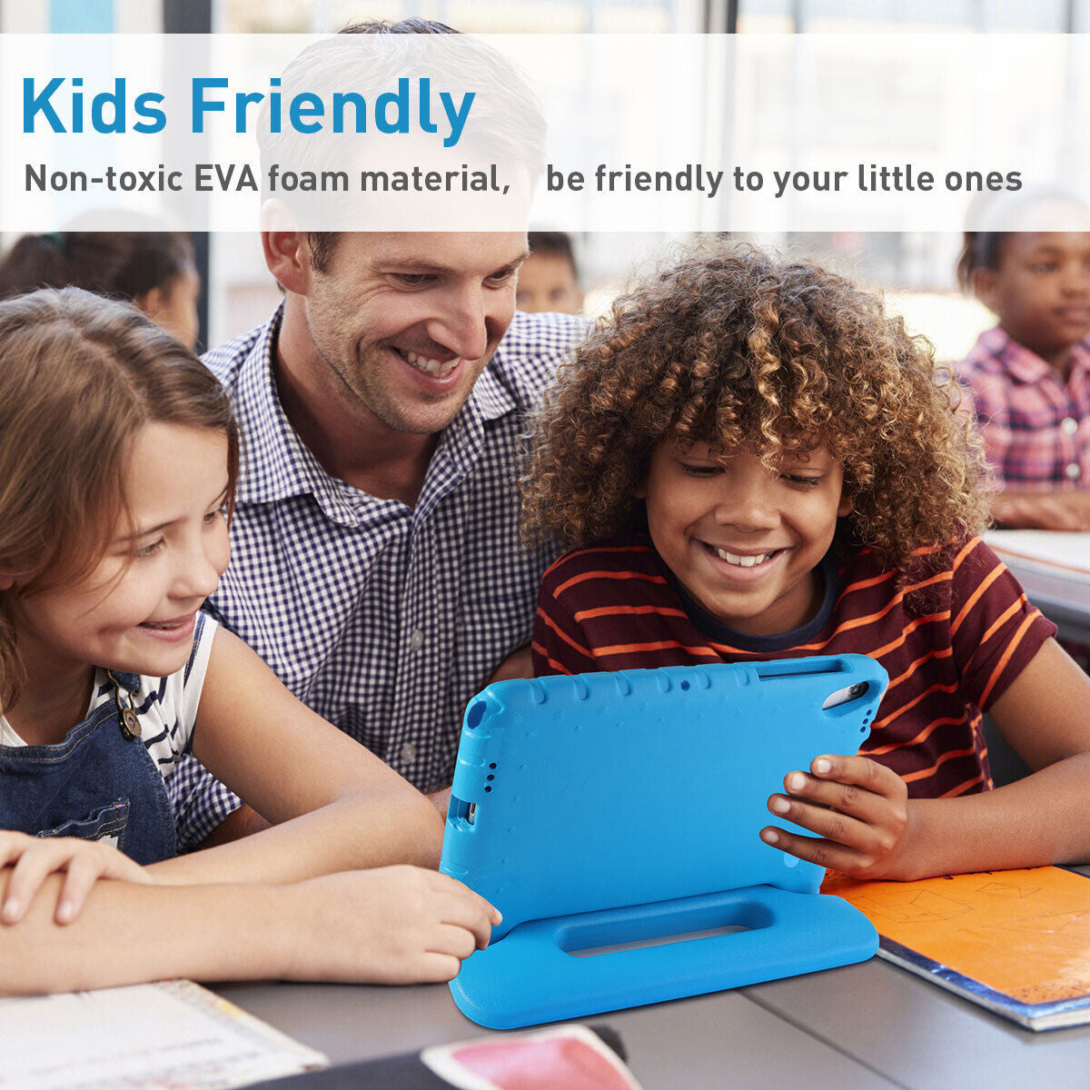 Kids Case for Lenovo Tab 10.1" 2025 TB-311FU TB-311XU Handle Stand Shockproof EVA Foam Cover