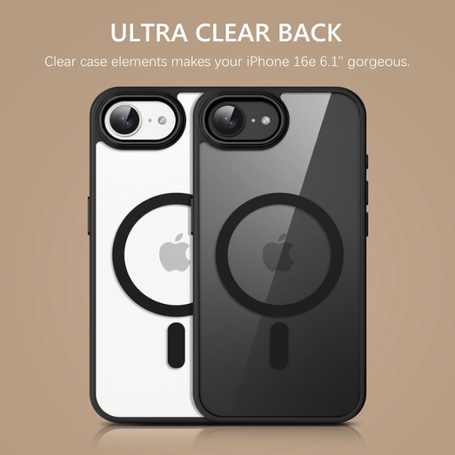Case Clear Magnetic Shockproof Cover For iPhone 16e