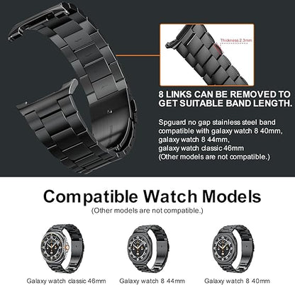 Samsung Galaxy Watch 8 40mm/44mm/Classic 46mm Stainless Steel Strap Metal Band