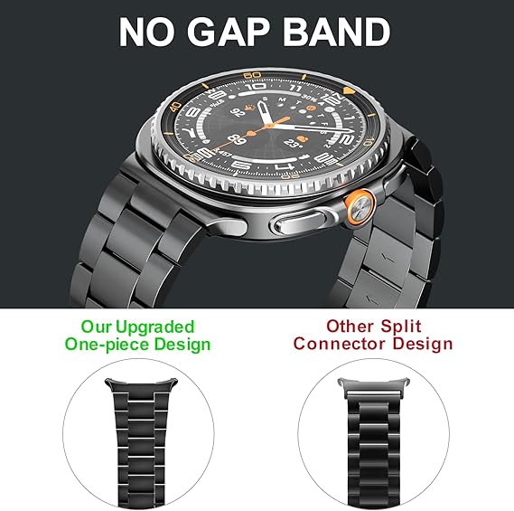 Samsung Galaxy Watch 8 40mm/44mm/Classic 46mm Stainless Steel Strap Metal Band
