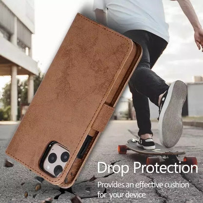 Flip Wallet Cover Leather Magnetic Card Slot Case For Apple iPhone
