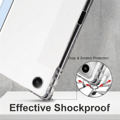 Smart Case for Lenovo Tab TB311 10.1" (2025), Slim Tri-Fold Stand Flip Cover with Pen Holder, Auto Wake/Sleep, Blue