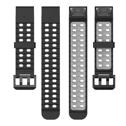 [22mm] Garmin Fenix Quickfit Ocean Silicone Sport Watch Strap (Black)