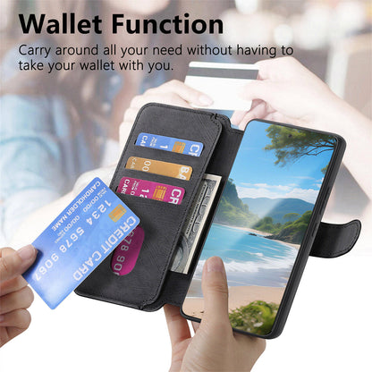 For Samsung Galaxy S26 Ultra (6.9”) Detachable Wallet Case Flip Leather Magsafe Magnetic Cover (Black)
