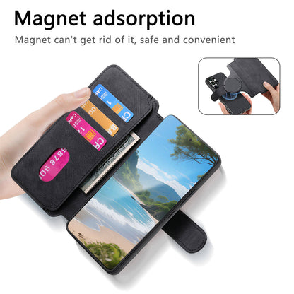 For Samsung Galaxy S26 Ultra (6.9”) Detachable Wallet Case Flip Leather Magsafe Magnetic Cover (Black)