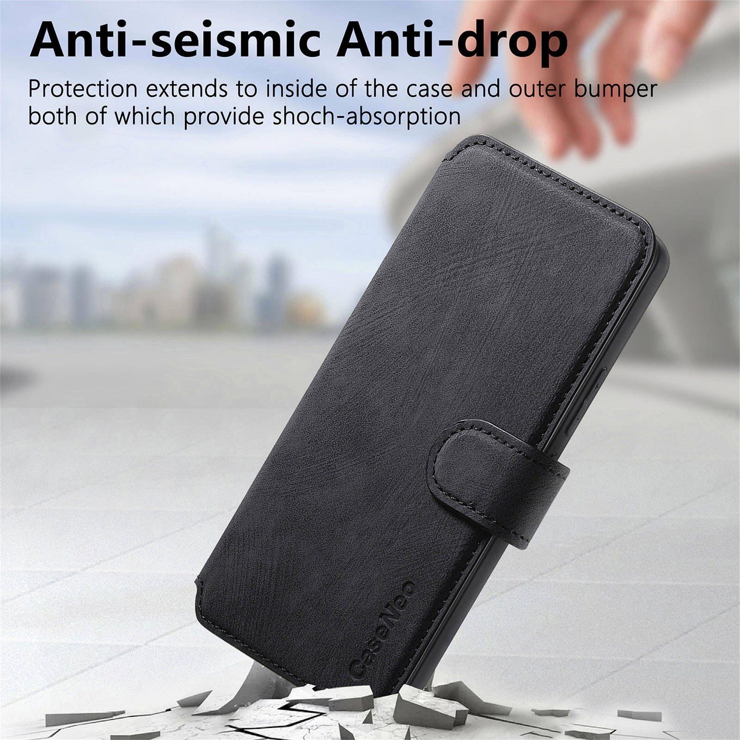 For Samsung Galaxy S26 Ultra (6.9”) Detachable Wallet Case Flip Leather Magsafe Magnetic Cover (Black)
