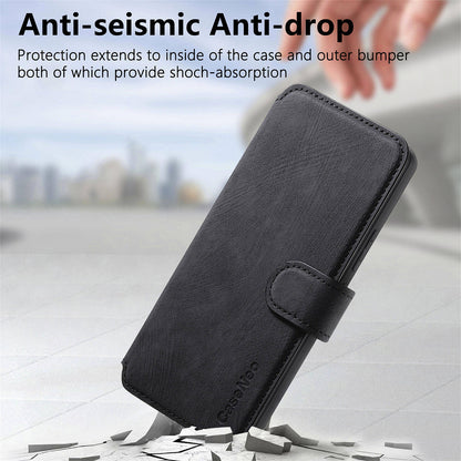 For Samsung Galaxy S26 Ultra (6.9”) Detachable Wallet Case Flip Leather Magsafe Magnetic Cover (Black)