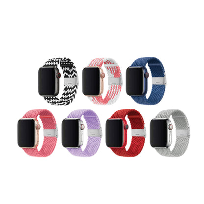 Nylon Elastic Watch Band Strap For Apple iWatch Ultra 10 9 8 7 6 5 4 3 2 1 SE 49 46 45 44 42 41 40 38 mm