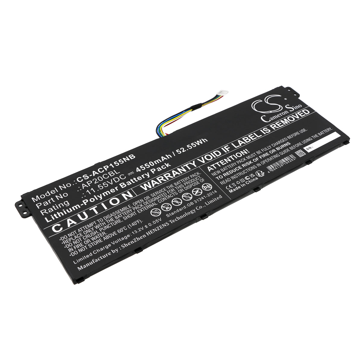 Cameron Sino Acer Aspire 5 7 Vero Swift 3 TravelMate AP20CBL Battery Replacement [CS-ACP155NB]