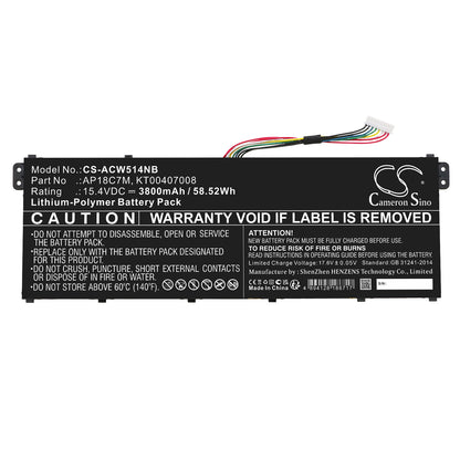 Cameron Sino AP18C7M, KT00407008 Battery Replacement [CS-ACW514NB]