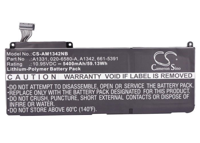 Cameron Sino A1331, 020-6580-A, A1342, 661-5391 Battery Replacement [CS-AM1342NB]
