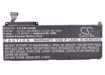 Cameron Sino A1331, 020-6580-A, A1342, 661-5391 Battery Replacement [CS-AM1342NB]