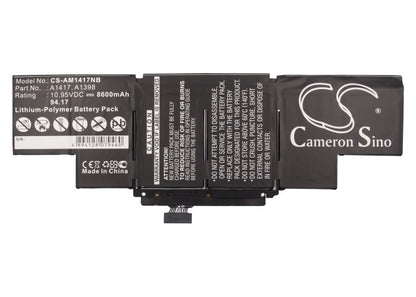 Cameron Sino A1417, A1398 Battery Replacement [CS-AM1417NB]